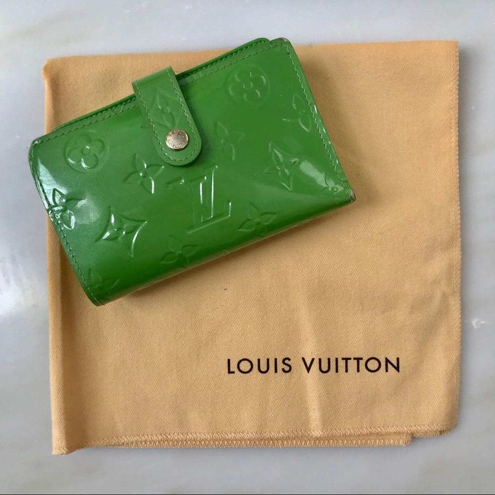 Louis Vuitton Green Vernis French Purse Wallet